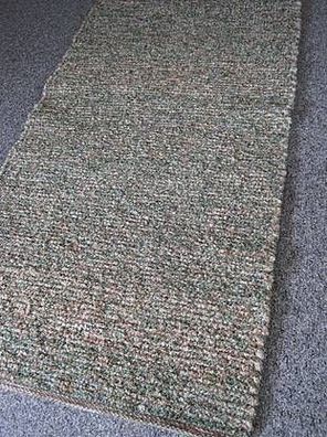 Handwebteppich 100% Baumwolle 135 x 70 cm