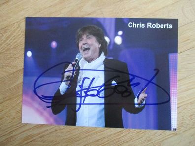 Verstorbener Schlagerstar Chris Roberts - handsigniertes Autogramm!!!