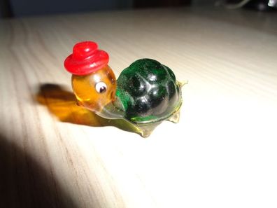 süsse kleine Glasfigur aus Sammlung Schildkröte