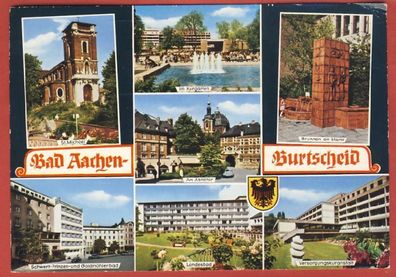 Bad Aachen - Burtscheid Mehrbild gelaufen 1972 (241)