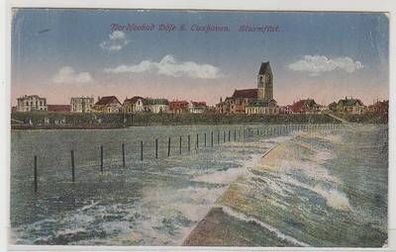 46468 Ak Nordseebad Döse bei Cuxhaven Sturmflut 1926