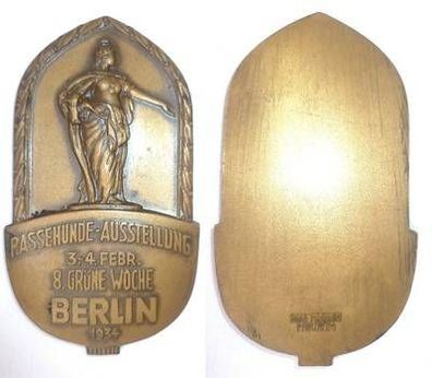 Bronze Medaille 8. Grüne Woche Berlin 1934 Rassehunde