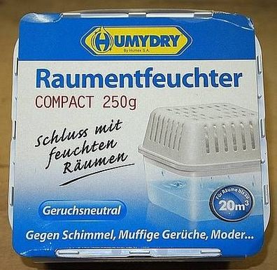 Humydry Raumentfeuchter Compact mit 250g Granulat