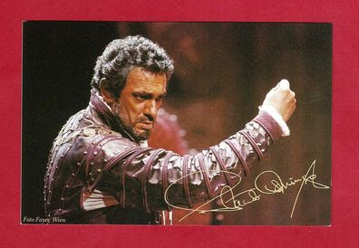 Placido Domingo ( spanischer Opernsänger und Dirigent..) - Autogrammkarte