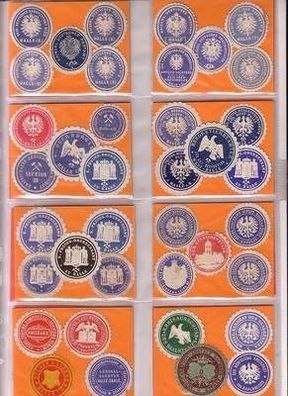 38 Siegelmarken, Vignetten usw. Halle a.d. Saale um 1910 c