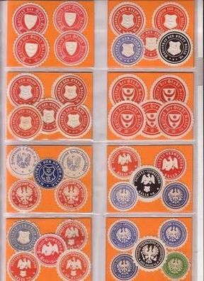 39 Siegelmarken, Vignetten usw. Halle a.d. Saale um 1910 a