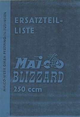 Ersatzteilliste Maico Blizzard 250 ccm, Motorrad, Oldtimer, Klassiker