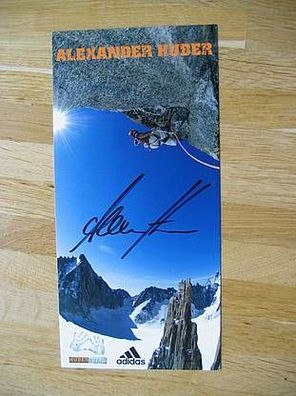 Huberbuam Bergsteiger Alexander Huber - handsigniertes Autogramm!!!