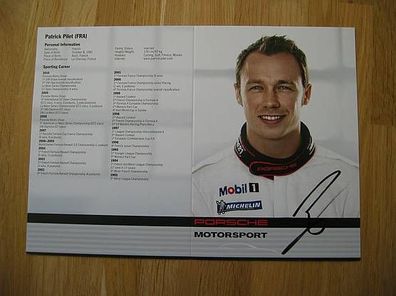 Porsche Rennfahrer Patrick Pilet - handsigniertes Autogramm!!!
