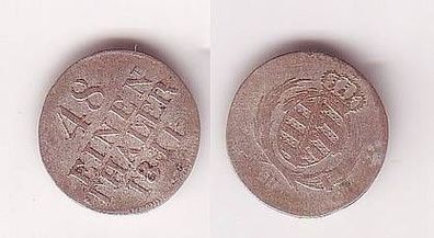 1/48 Taler Silber Münze Sachsen 1811 H