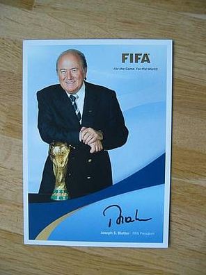 FIFA Chef Sepp Blatter - Autogramm!!!