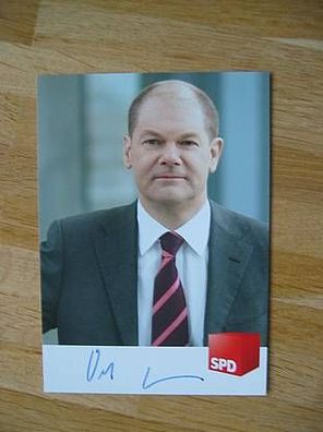 Bundesminister Bürgermeister Hamburg SPD Olaf Scholz - Autogramm!!!