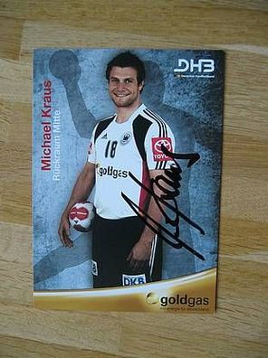 DHB Handball Nationalmannschaft Michael Kraus - handsigniertes Autogramm!!!