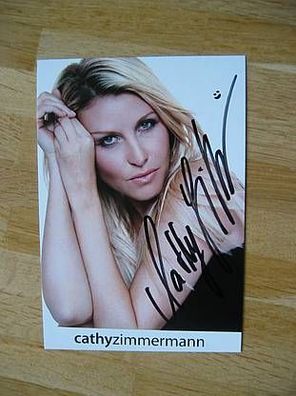 ORF Fernsehmoderatorin Cathy Zimmermann - handsigniertes Autogramm!!!