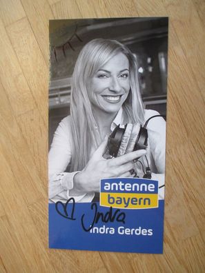 Antenne Bayern Moderatorin Indra Gerdes - handsigniertes Autogramm!!!