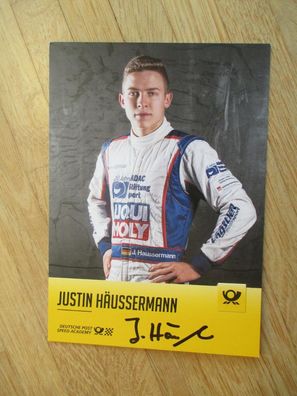 Deutsche Post Speed Academy Rennfahrer Justin Häussermann - handsigniertes Autogramm!