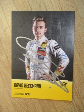 Deutsche Post Speed Academy Rennfahrer David Beckmann - handsigniertes Autogramm!!!