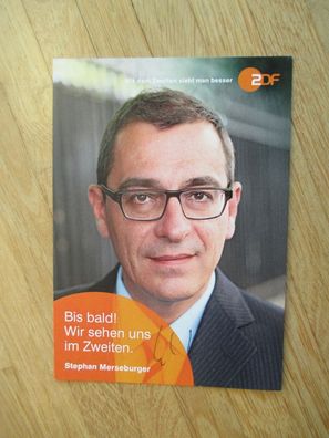 ZDF Fernsehjournalist Stephan Merseburger - handsigniertes Autogramm!!!