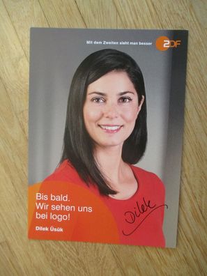 ZDF Fernsehmoderatorin Dilek Üsük - handsigniertes Autogramm!!!