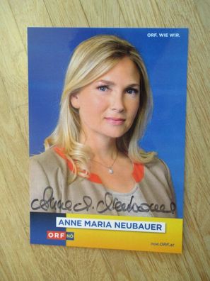 ORF Fernsehmoderatorin Anne Maria Neubauer - handsigniertes Autogramm!!!