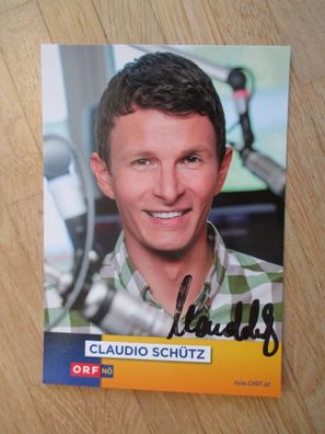 ORF Fernsehmoderator Claudio Schütz - handsigniertes Autogramm!!!