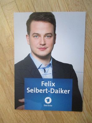 MDR Das Erste Fakt Fernsehmoderator Felix Seibert-Daiker - handsigniertes Autogramm!!