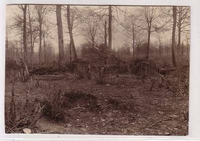 37899 Foto deutsche Soldaten franz. Stellung 1. Weltkrieg 1915