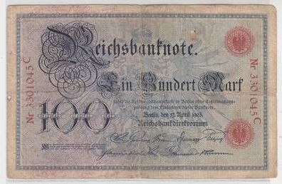 100 Mark Banknote 1903 deutsches Kaiserreich