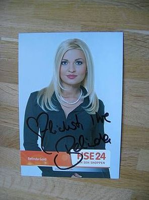 HSE Fernsehmoderatorin Belinda Gold - handsigniertes Autogramm!!!