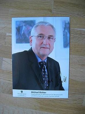 Sachsen-Anhalt Staatssekretär Michael Richter Autogramm