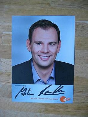 ZDF Fernsehmoderator Martin Leutke - handsigniertes Autogramm!!!