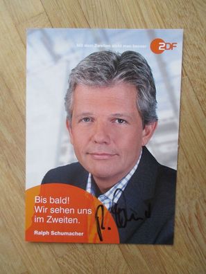 ZDF Fernsehmoderator Ralph Schumacher - handsigniertes Autogramm!!!