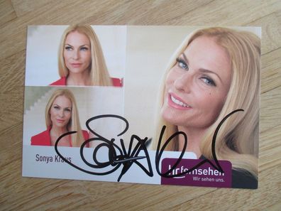 HR Fernsehmoderatorin Sonya Kraus - handsigniertes Autogramm!!!