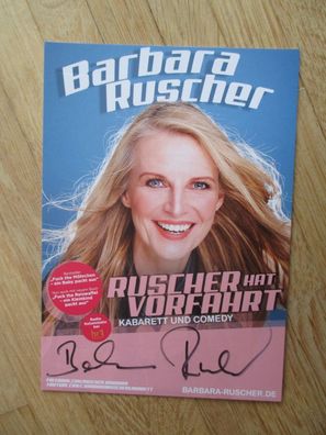 Kabarettistin und Autorin Barbara Ruscher - handsigniertes Autogramm!