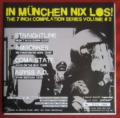 In München nix los! The 7 Inch Compilation Series Volume # 2 Vinyl EP Sampler