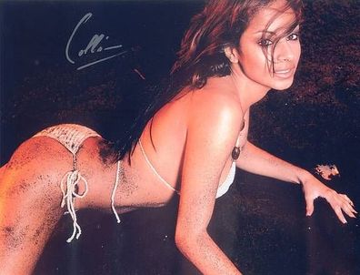 SEXY Original Autogramm Collien Fernandes auf Großfoto