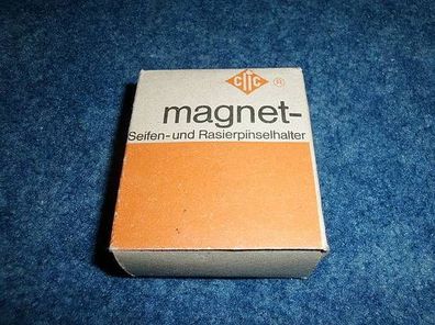 magnet-Seifen und Rasierpinselhalter in OVP-Made in GDR