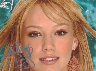 Original Autogramm HILARY DUFF auf HGF