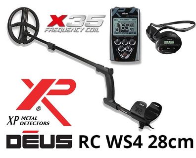 XP DEUS X35 28 RC Metalldetektor WS4 Komplett-Set