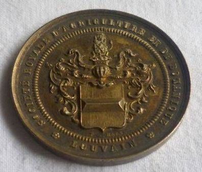 Silber Medaille Landwirtschaft Louvain um 1900
