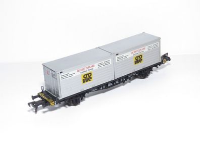 Fleischmann 5235 - Containertragwagen cro we UK-Switzerland - 1:87 - HO - Nr. 113
