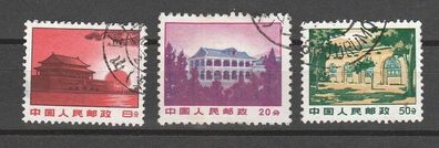 VR-China 1969 1048 u.1051A u.1052 (Kulturrevolution) gestempelt o