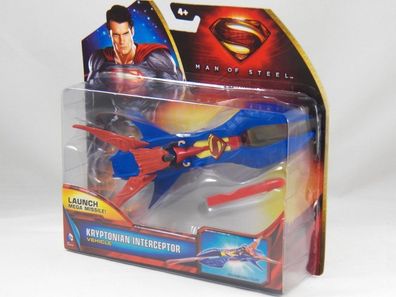 Mattel - DC Helden Superman Man of Steel Kryptonischer Jet mit Schusspfeil NEU