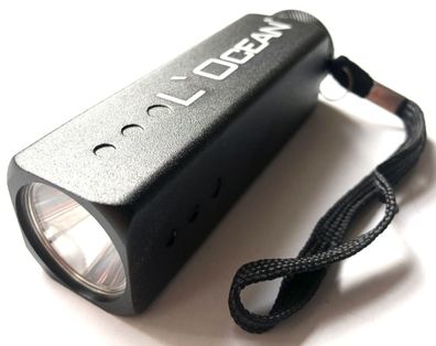 L´Ocean, Segler- LED Taschenlampe Carré schwarz