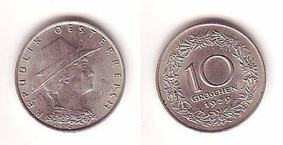 10 Groschen Nickel Münze Österreich 1929
