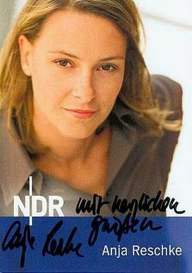 Anja Reschke - persönlich signierte Autogrammkarte (2)