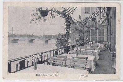 28189 Ak Basel Hotel Bauer am Rhein 1926