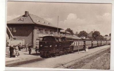 04456 Ak Kühlungsborn Dampflok Molly am Bahnhof 1957