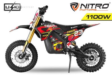 Nitro Motors 1100W Tiger Lithium 12/10 Dirtbike