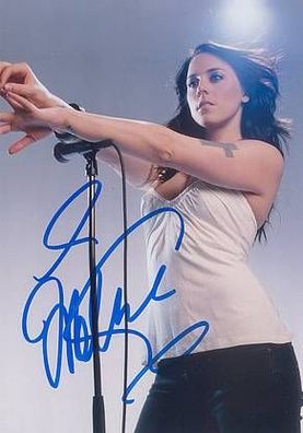 Original Autogramm Melanie C Spice Girls auf Foto